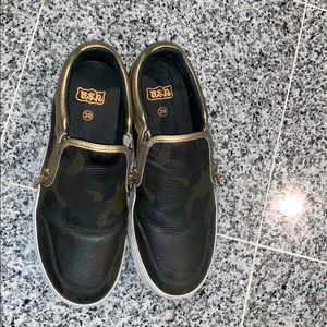 Ash military platformed shoes